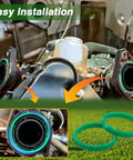2 Pack Silicone O Ring Seal For Small Engine Intake Manifold Replaces 594209 green silicone rings installed on intake ports