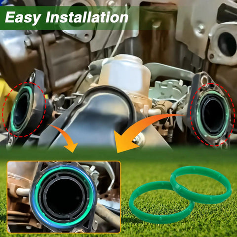 2 Pack Silicone O Ring Seal For Small Engine Intake Manifold Replaces 594209 green silicone rings installed on intake ports
