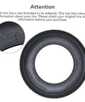 Heavy Duty Trailer Tire Set With 6PR Load Range C 12 Inch All Weather Tires for Utility Boat and Camper Trailers 2 Pack 5.30-12, sidewall detail