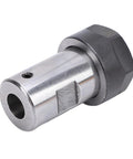 Top Shelf ER20 Spindle Adapter Designed For 12mm Motor Shafts Crafted From Heavy Duty 40Cr Steel profile view showcasing precision design.