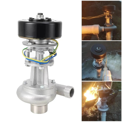 1000W Hydroelectric Generator Water Turbine For Off Grid Power 110 220V 50 60Hz Aluminum Alloy Housing outdoor installation