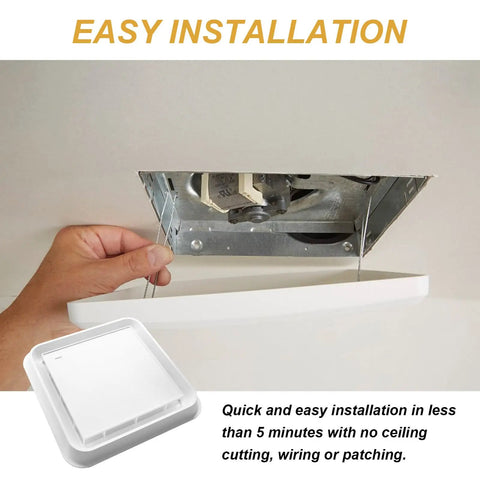 Built Tough Bathroom Exhaust Fan Cover Grille Quick Swap Replacement For Broan NuTone Models Moisture Resistant Abs Plastic Vent Hood With Slick Finish And Zero Hassle Install For House Refresh