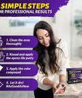 Woman using Tile And Stone Repair Kit For Fixing Cracks Chips And Scratches On Bathtubs Tiles Floors Walls And Counters With Kneadable Putty