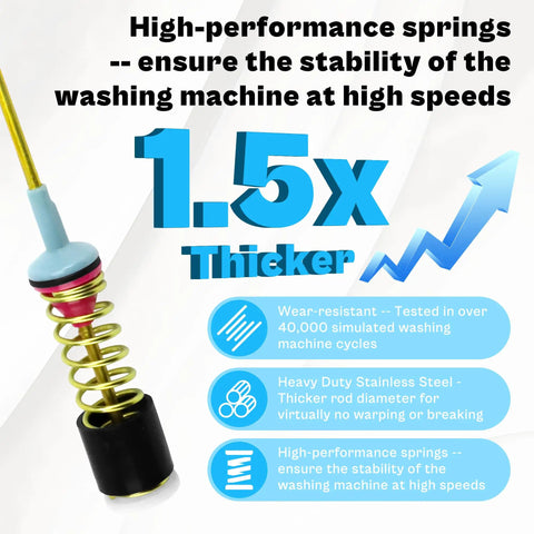 Suspension Rods Replacement Kit For Top Load Washer Models WA50R5200AW US WA45N3050AW A4 WA45T3200AW A4 high-performance springs