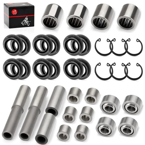 Front Upper And Lower Arm Bearing Bushing Seal Kit For Brute Force 650 750 4x4i KVF650 KVF750 2005 2013 Durable OEM Grade Replacement