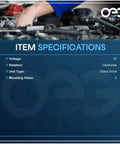 Item specifications for New Drop-In Starter For Polaris General 1000 Premium 2020-2024, rotation clockwise, voltage 12