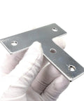 10 Piece Set 1 Inch By 1 Inch T Slot Corner Brackets For 1010 Aluminum Extrusions showing a four-hole plate for secure frame builds
