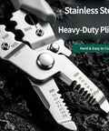 Top Rated Wire Stripper Pliers Manual Hand Tool For Electrical Repair Jobs With Textured Grip Handles Ensuring Secure Control During Wire Stripping And Cutting Tasks For Household Wiring Cleanup And Equipment Service Needs.