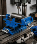 Heavy Duty Cast Iron Cross Slide Drill Press Vise With Knockout Grip And Badass Stability For Hardcore Woodworking and machining tasks