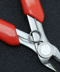 Close-up of Two Pack Stainless Steel Wire Cutter Pliers With Sharp Nose For Easy Wire Cutting And Stripping on dark surface
