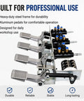 Heavy Duty Tire Changer Control Pedal Assembly for Pros, Tire Techs, and Shops, four pedal pneumatic system with steel frame