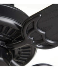 Close-up of Summer Night 52 Inch Outdoor Ceiling Fan In Barbeque Black Finish With Five All Weather Blades Energy Star Light Kit Not Included