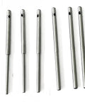 Fourteen Straight Pilots And Eleven Sixteenth Inch Stone Holder For Grinder Alignment And Cylinder Head Repair Valve Seat Grinding Kit With Top Zero Point Three Eight Five Inch Compatible With Sioux Neway Kwikway shown in alignment.