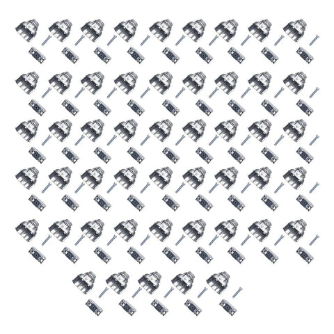 Heavy Duty 50 Pack 3 8 Inch Duplex Wire Connector 90 Degree Sweep Elbow compatible with AC MC NM electrical cables, zinc alloy fittings.