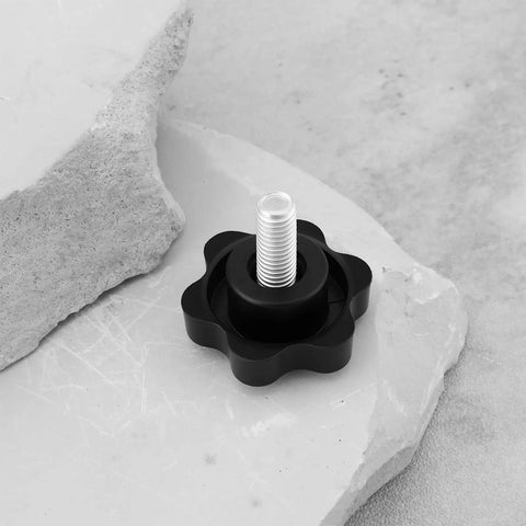 Ten Pcs 5mm Star Socket Cap Screws M5x10mm For CB Radio Mounting Brackets Durable Plastic And Carbon Steel Build Easy Hand Tighten No Tools Needed Non Slip Star Head Design For Quick Vehicle Radio Install