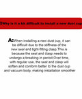 FAQ explaining installation of Beefed Up Large Dust Bin Replacement For V11 V15 SV14 SV15 SV22 Vacuum Cleaners With 1 HEPA Filter