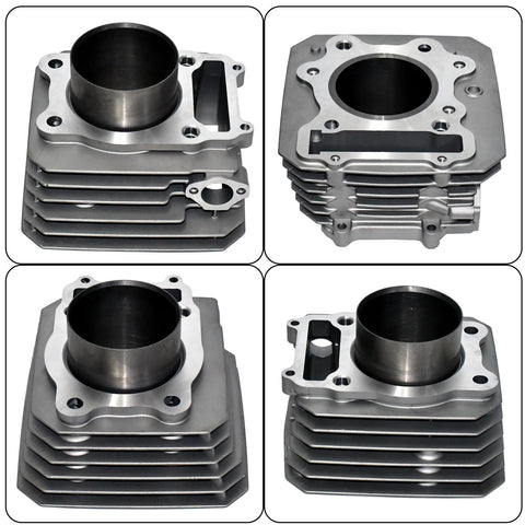 TRX300FW Cylinder Kit Air Cooled Compatible With Honda Fourtrax 300 1988 2000 Top End Rebuild Kit, metal cylinder view, 281.7cc