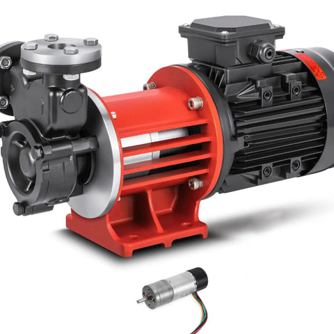Top Shelf High Torque Metal Dc Micro Motor With Encoder, Heavy Duty Speed Reducer For Low Rpm Fans And Workshop Gear, detailed motor view with encoder.