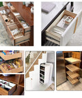 1 Pair Heavy Duty Soft Close Drawer Slides With Metal Ball Bearing Rails For Kitchen Cabinets 26 Inch Smooth Glide Runners