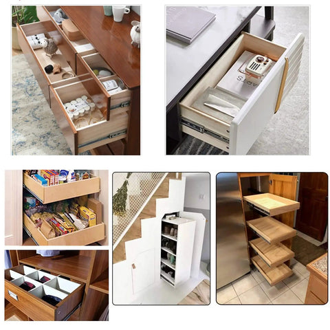 1 Pair Heavy Duty Soft Close Drawer Slides With Metal Ball Bearing Rails For Kitchen Cabinets 26 Inch Smooth Glide Runners