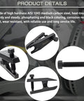 Heavy Duty Universal Ball Joint Separator Tool Adjusts From One Half To Seven Eighth Inch Quick Release Puller with carbon steel construction.