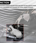 EZ Shift Neutral Gear Assist for Harley M8 Touring and Softail Bikes, Easy Mount Bracket, Aluminum, Smooth Shifts, Silver