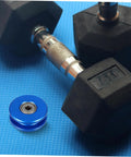 Aluminum U Groove Pulley For Gym Cable System Dual Bearing Silent Roller Stable Home Gym Fitness Gear For Smooth Weight Lifting Compact Quiet Durable Cable Pulley For Any Workout Setup, blue bearing wheel