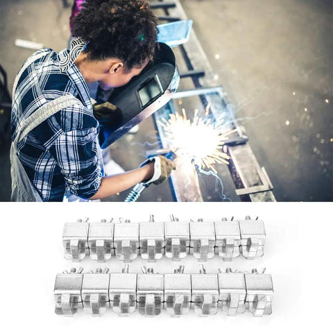 Heavy Duty Ycauty Butt Welding Clamps Set Of 16 Galvanized Steel for Precision Sheet Metal Auto Body Car Door Skin Fixes.