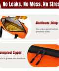 Five Layer Insulated Meat Resting Blanket With Aluminum Foil Lining, EPE Foam And 600D Shell, side pocket and zippers