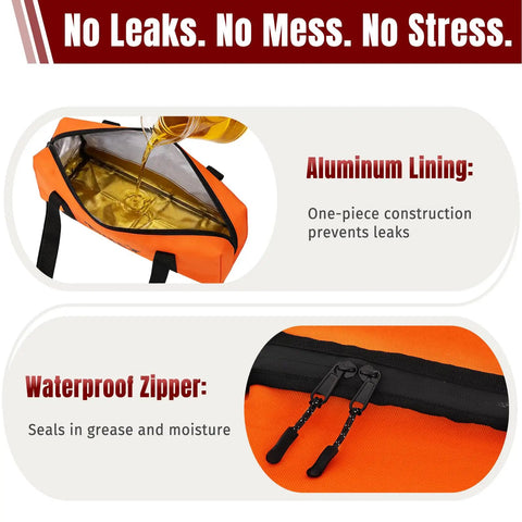 Five Layer Insulated Meat Resting Blanket With Aluminum Foil Lining, EPE Foam And 600D Shell, side pocket and zippers