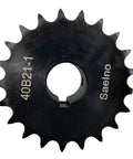 40B21-1 21 Tooth Roller Chain Sprocket Type B With 1 Inch Bore For ANSI 40 Chain Hardened 1045 Carbon Steel