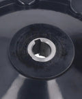 Close-up of Smooth Precision Handwheel With Corrugated Grip For Lathe And Milling Machines 200mm Round Revolving Handle