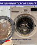 AGM73610701 Magnetic Washer Door Plunger And Spring Replacement Kit For Lg Kenmore High Efficiency Washers close-up view in washing machine.