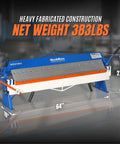 Heavy Duty 48 Inch Manual Pan And Box Brake For Sheet Metal, 16 Gauge Mild Steel Capacity, 135 Degree Bend, Model PB4816