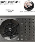 Multi-angle nozzle of Sleek Countertop Glass Cleaning Machine For Bustling Cafes And Dive Bars Heavy Duty Rust Proof Stainless Steel Pitcher And Cup Washer.