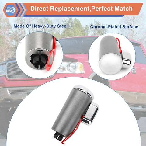Ford F-150 Chrome Automatic Transmission Gear Shift Knob Replacement For 2004 2005 2006 Models Plug And Play Easy Install