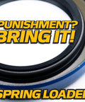 Front Fork Caster Bearing Kit With Upgraded Oil Seal And Spring Washers For Rebuilding Two Forks Includes Tapered Roller Bearings Lower Seal And Spring Tension Washers Fits Front Runner Navigator Phazer Turf Ranger Turf Tracer X Vantage, black seal