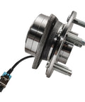 Beefed Up Front Wheel Bearing Hub Assembly Pair For 2002 To 2007 Saturn Vue, 2005 To 2006 Chevy Equinox, 2006 Pontiac Torrent, 5 Lugs, 3 Bolt Triangular Flange, 4 Wheel ABS, Left Front Replacement Set
