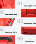 12V C4 12 To 50 Battery Charger Replacement Tool 100 240V Compatible Durable ABS Shell with USB port and LED system.
