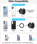 Stroller Phone Holder With MagSafe Compatibility And Magnetic Handlebar Mount For Indoor Use, 17 Strong N52 Magnets, Fits iPhone 12 To 17 And Android, Perfect For Peloton Sweat Sessions, Treadmills, Shopping Carts, Golf Carts, Adjustable Strap compatibility chart