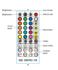Remote control for Vibe Up Your Bedroom With Color Changing LED Strip Lights With Remote Control RGB Mood Lighting Kit For Walls And Desks