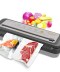 Hella Tough Vacuum Sealer Crushes The Preservation Grind With A Savage 80Kpa Suction That Stops Freezer Burn Cold And Keeps Groceries Farm Fresh, sealing salmon and steak.
