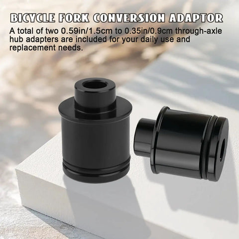 2 Pack Mountain Bike Hub Adapter Quick Release Converter 15mm To 9mm Thru Axle For Mountain And Road Wheel Sets CNC Machined