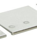 Tac-N-Pull Plate Kit for 0800 Clamp Reusable Heat Treated Steel Plates, showing three plate sizes for hard pulls and tack weld use.