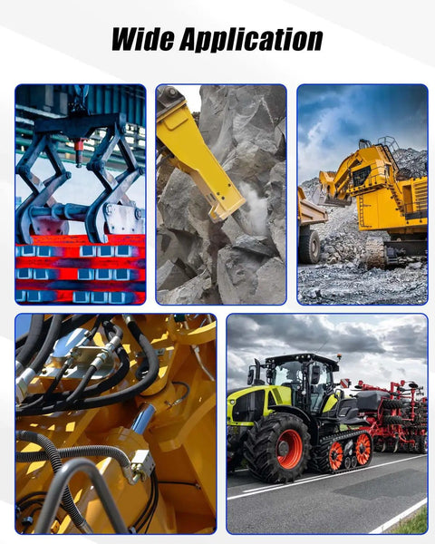 Usage of 90 Degree Elbow Kit for Hydraulic Quick Connects 1/2 in Body Size in industrial and agricultural machinery