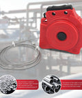 Pro Grade Lockout Tagout Cable Lock With Stainless Steel 2mm Retractable Cable Adjustable Lockout Device