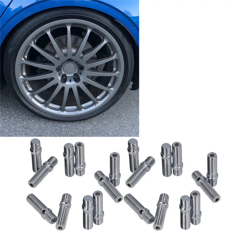 Upgrade Your Euro Ride With 20 Pc Vistreck Conversion Studs For Perfect Wheel Spacing Boost Stance And Handling Like A Boss While Gaining Serious Muscle With These Durable Zinc 10.9 Grade Adapters Designed To Fit European Rides Smoothly. 20pc zinc wheel studs, 50mm x 33mm, on alloy wheel