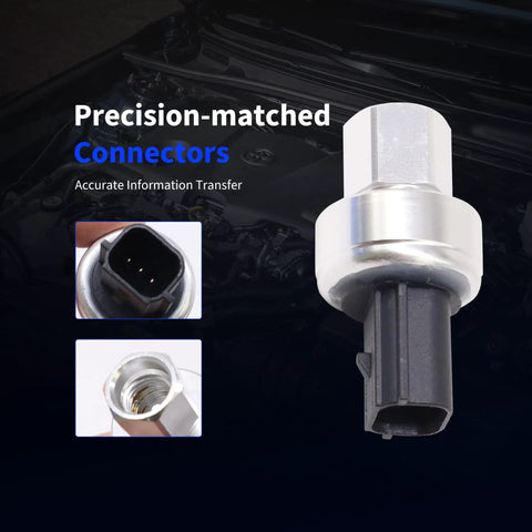 Close-up of AC Pressure Sensor Switch For Lincoln MKT MKX MKC Aviator Continental Mark LT And Ford Edge Escape Mustang