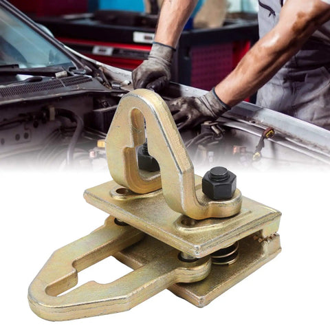 Pro Grade Auto Body Repair Clamp Kit Puller For Sheet Metal Right Angle Universal Collision Panel Beating Tool For Precision Dent Pulling And Frame Straightening Heavy Duty Steel on car body panel