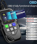 OBD2 Scanner Car Code Reader With Crisp Live Data And Battery Voltage Test For Chevrolet Blazer Ev Lt Rs 2024 Through 2026 on a display.